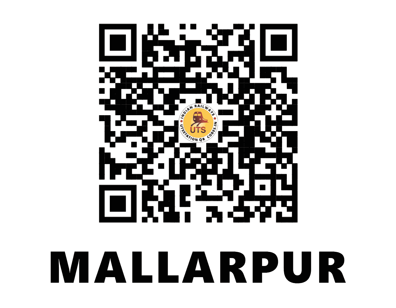 UTS QR Code for MALLARPUR - MLV (ER - WEST BENGAL)